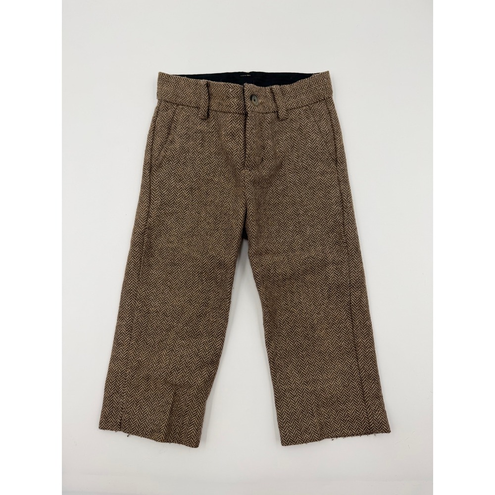 Janie and Jack Boys Wool Blend‎ Harringbone Trousers